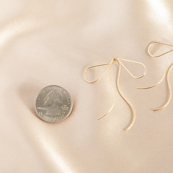 Chic Bow Earrings - Only 1 left! - Picture 4 of 6